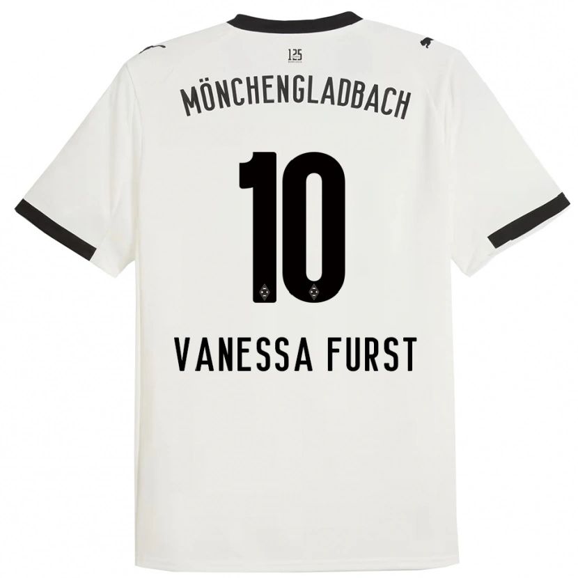 Danxen Męski Vanessa Fürst #10 Biały Czarny Domowa Koszulka 2025/26 Koszulki Klubowe