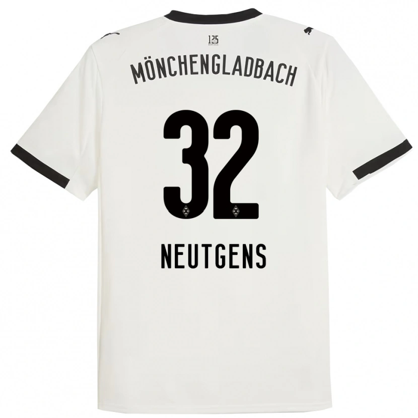 Danxen Męski Maximilian Neutgens #32 Biały Czarny Domowa Koszulka 2025/26 Koszulki Klubowe