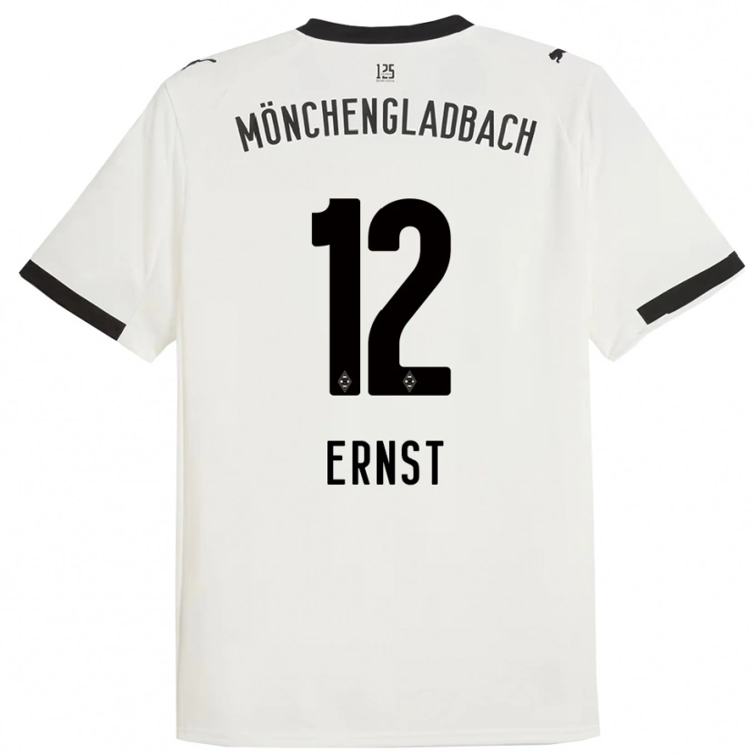 Danxen Męski Jesse Ernst #12 Biały Czarny Domowa Koszulka 2025/26 Koszulki Klubowe