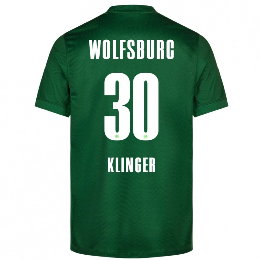 Danxen Męski Niklas Klinger #30 Zielony Biały Domowa Koszulka 2025/26 Koszulki Klubowe