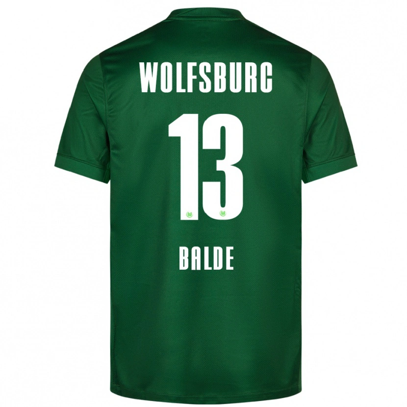 Danxen Męski Saido Baldé #13 Zielony Biały Domowa Koszulka 2025/26 Koszulki Klubowe