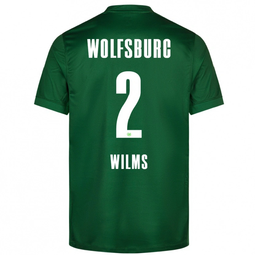 Danxen Męski Lynn Wilms #2 Zielony Biały Domowa Koszulka 2025/26 Koszulki Klubowe