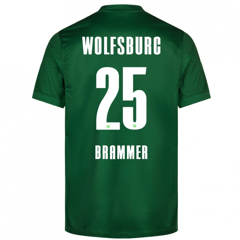 Danxen Męski Ole Brammer #25 Zielony Biały Domowa Koszulka 2025/26 Koszulki Klubowe