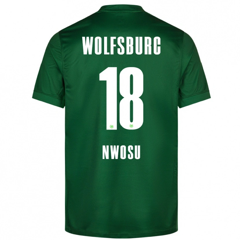Danxen Męski Lewis Nwosu #18 Zielony Biały Domowa Koszulka 2025/26 Koszulki Klubowe