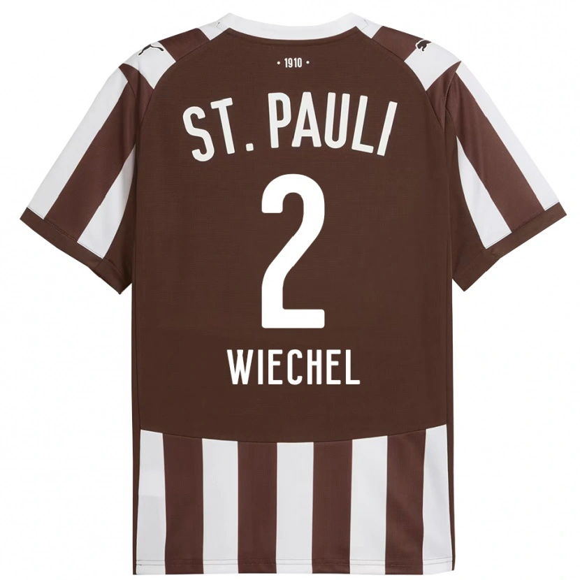 Danxen Męski Jan Wiechel #2 Kawa Z Mlekiem Biały Domowa Koszulka 2025/26 Koszulki Klubowe