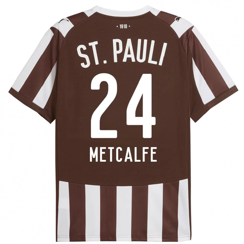 Danxen Męski Connor Metcalfe #24 Kawa Z Mlekiem Biały Domowa Koszulka 2025/26 Koszulki Klubowe