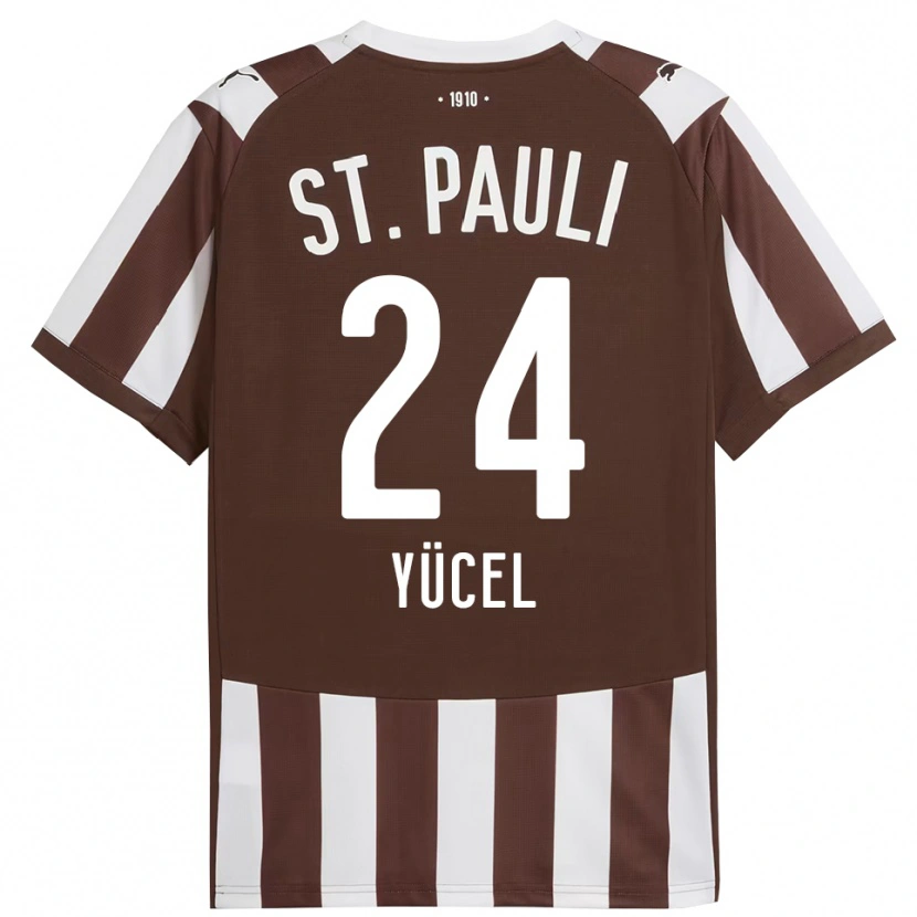 Danxen Męski Simon Yücel #24 Kawa Z Mlekiem Biały Domowa Koszulka 2025/26 Koszulki Klubowe