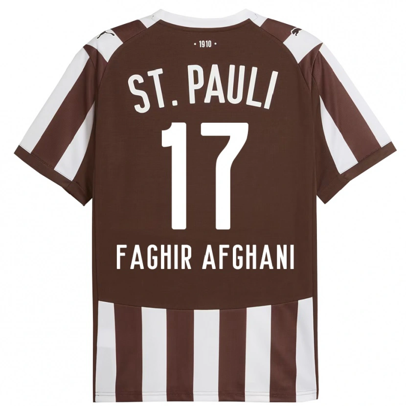 Danxen Męski Younan Faghir Afghani #17 Kawa Z Mlekiem Biały Domowa Koszulka 2025/26 Koszulki Klubowe