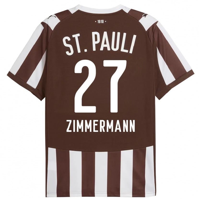 Danxen Męski Tara Zimmermann #27 Kawa Z Mlekiem Biały Domowa Koszulka 2025/26 Koszulki Klubowe