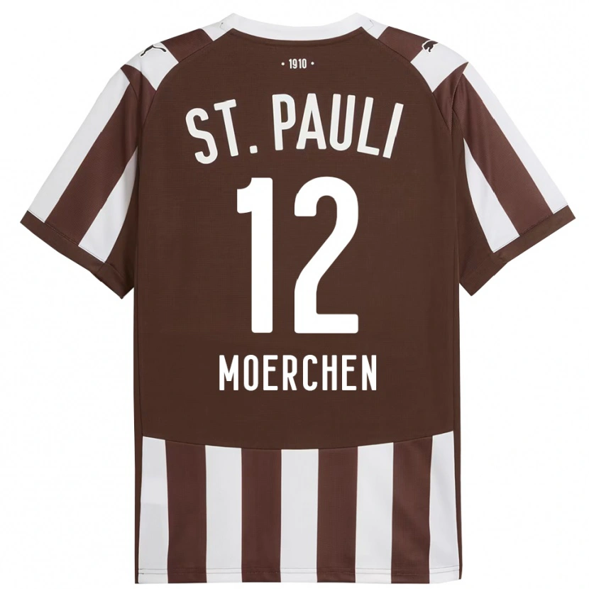 Danxen Męski Theo Moerchen #12 Kawa Z Mlekiem Biały Domowa Koszulka 2025/26 Koszulki Klubowe