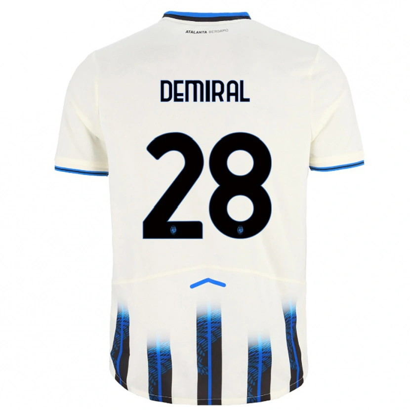 Danxen Męski Merih Demiral #28 Biały Niebieski Wyjazdowa Koszulka 2025/26 Koszulki Klubowe