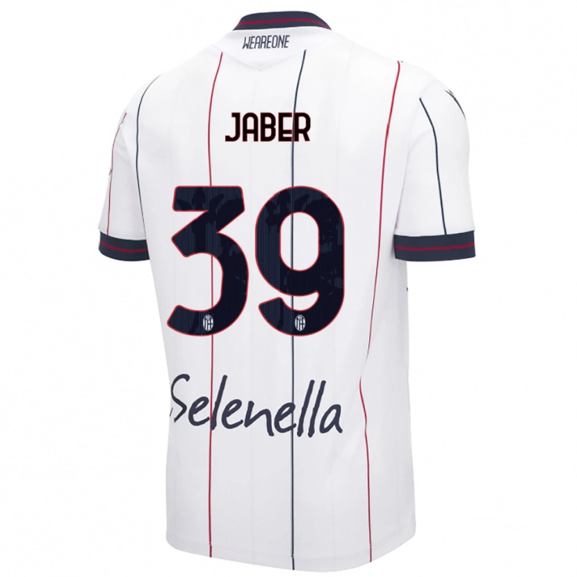 Danxen Męski Ali Jaber #39 Biały Królewski Niebieski Wyjazdowa Koszulka 2025/26 Koszulki Klubowe