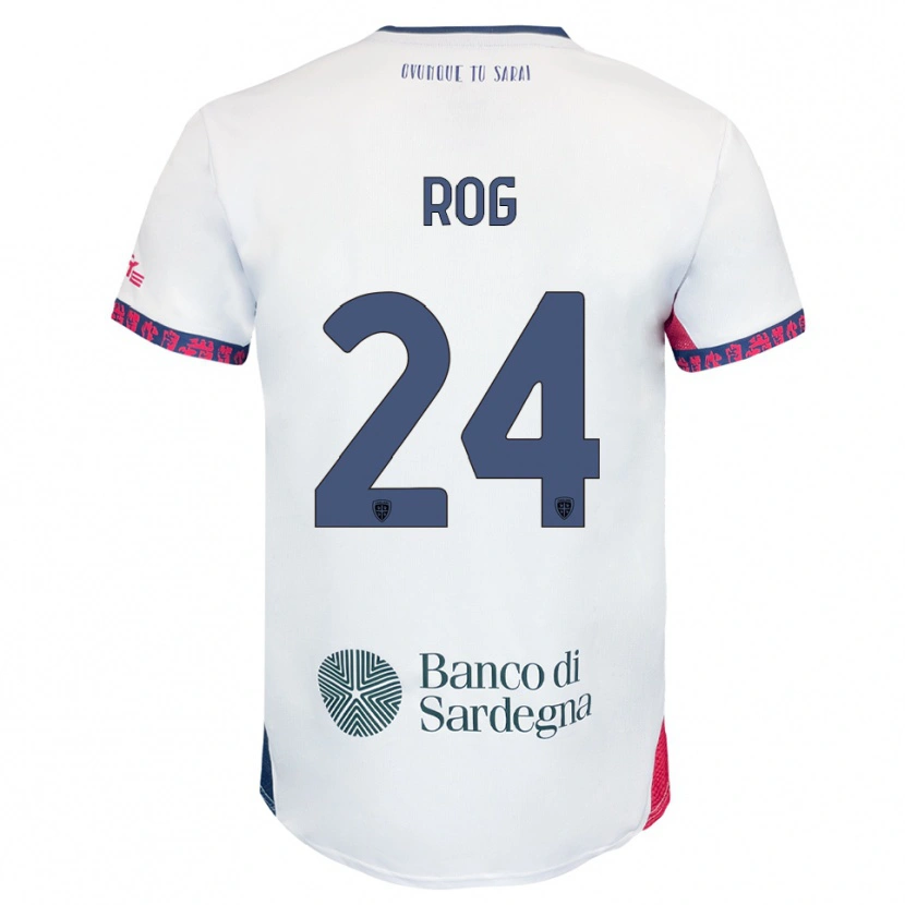 Danxen Męski Marko Rog #24 Biały Granatowy Czerwony Wyjazdowa Koszulka 2025/26 Koszulki Klubowe
