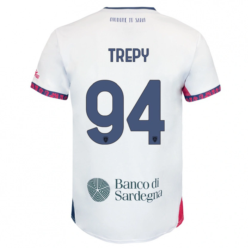 Danxen Męski Yael Trepy #94 Biały Granatowy Czerwony Wyjazdowa Koszulka 2025/26 Koszulki Klubowe