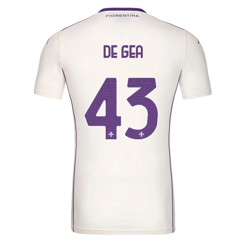 Danxen Męski David De Gea #43 Biały Fioletowy Czerwony Wyjazdowa Koszulka 2025/26 Koszulki Klubowe