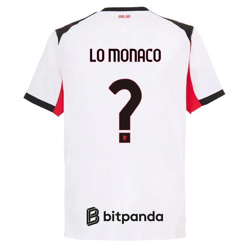 Danxen Męski Kevin Lo Monaco #0 Biały Czarny Wyjazdowa Koszulka 2025/26 Koszulki Klubowe