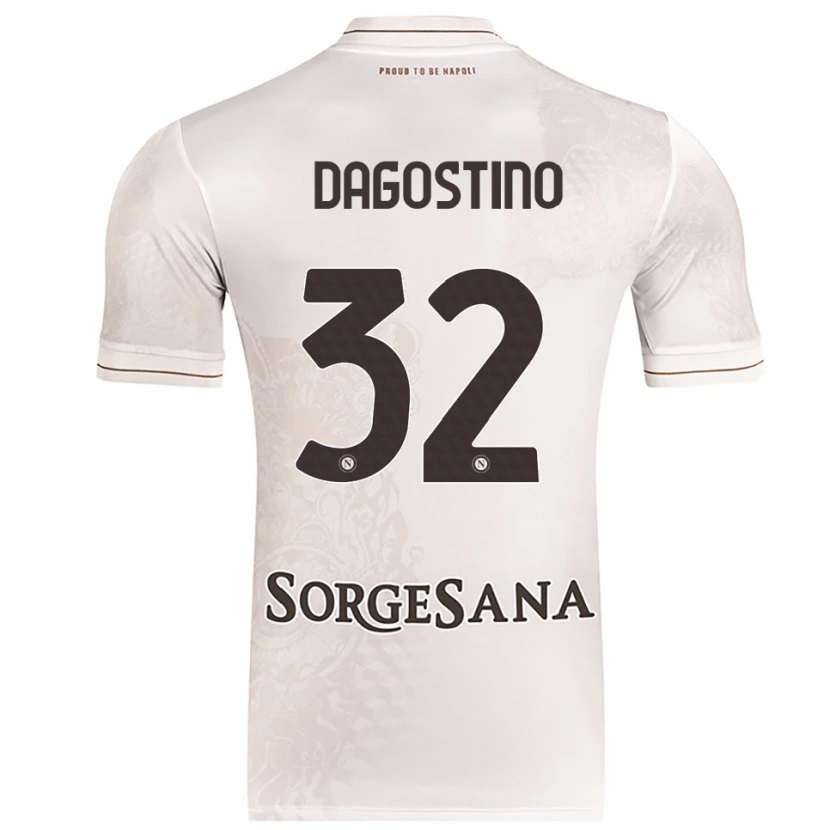 Danxen Męski Giuseppe Dagostino #32 Szampański Brązowy Wyjazdowa Koszulka 2025/26 Koszulki Klubowe