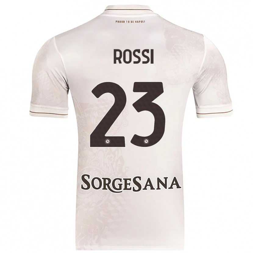 Danxen Męski Leonardo Rossi #23 Szampański Brązowy Wyjazdowa Koszulka 2025/26 Koszulki Klubowe