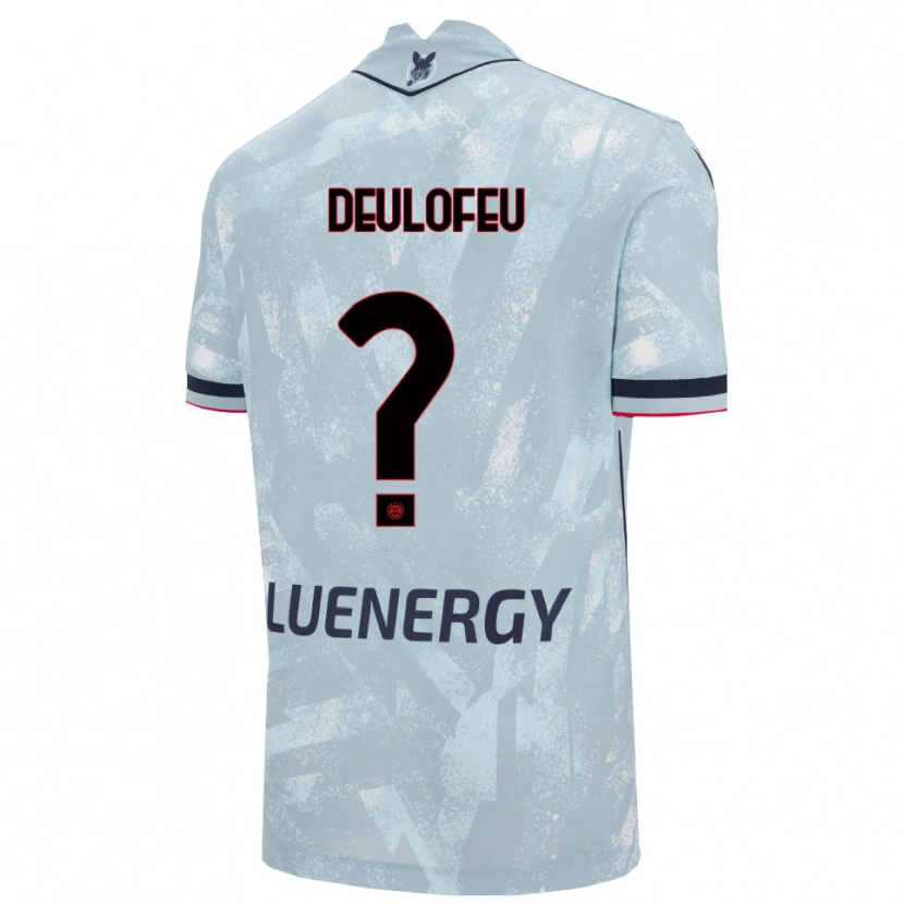 Danxen Męski Gerard Deulofeu #0 Jasnoniebieski Czarny Wyjazdowa Koszulka 2025/26 Koszulki Klubowe