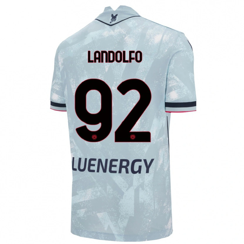 Danxen Męski Tommaso Landolfo #92 Jasnoniebieski Czarny Wyjazdowa Koszulka 2025/26 Koszulki Klubowe
