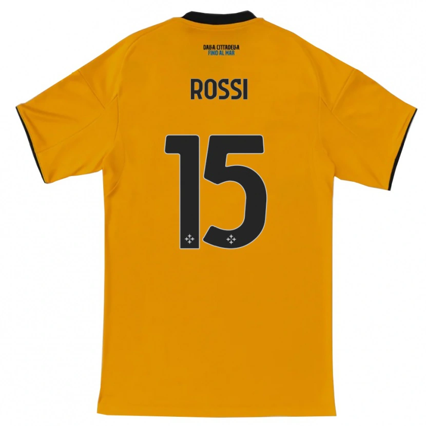 Danxen Męski Jacopo Rossi #15 Pomarańczowy Niebieski Wyjazdowa Koszulka 2025/26 Koszulki Klubowe
