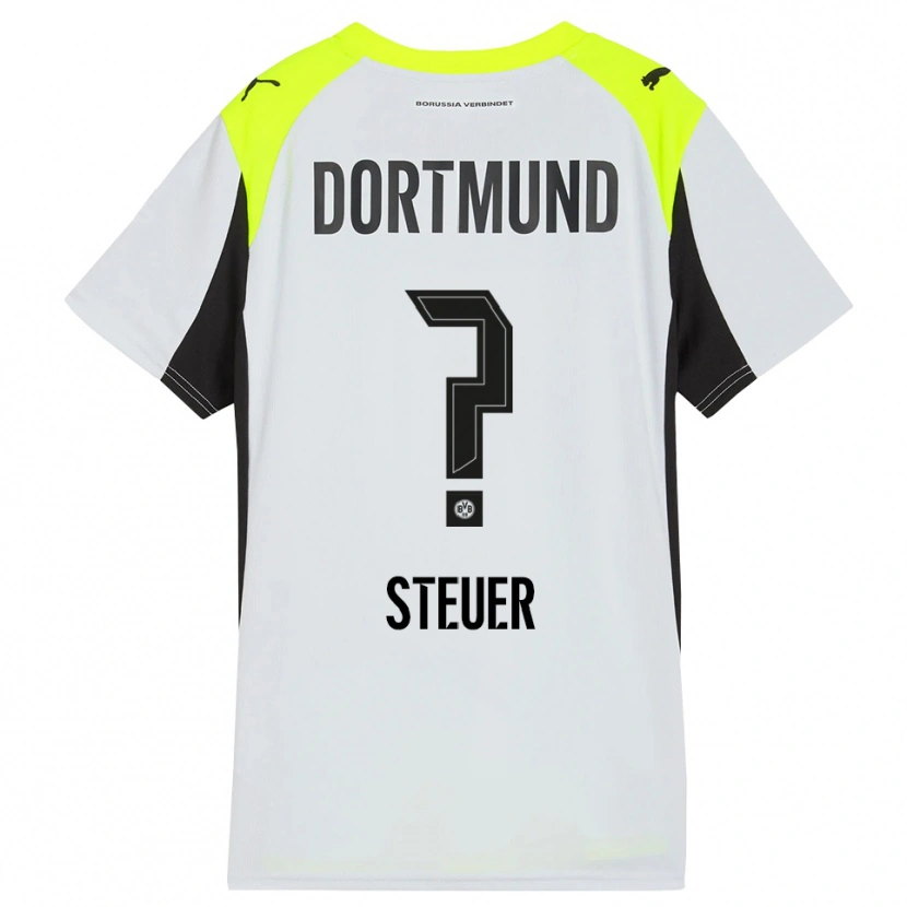 Danxen Męski Etienne Steuer #0 Fluorescencyjny Żółty Wyjazdowa Koszulka 2025/26 Koszulki Klubowe