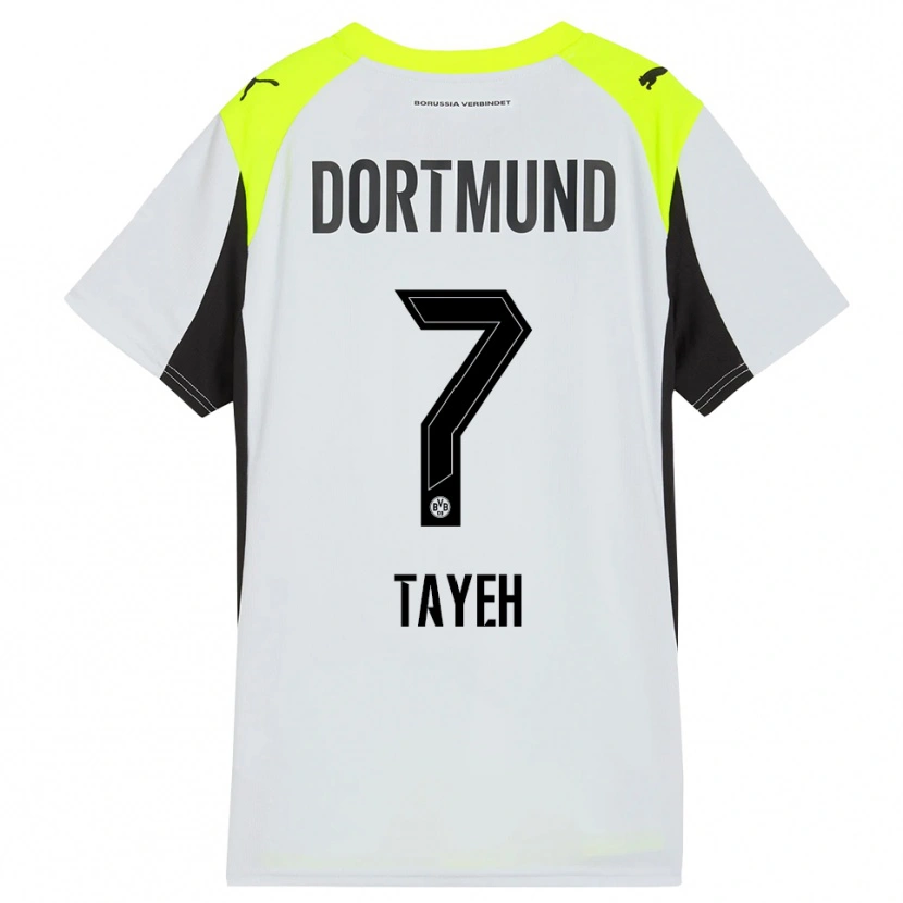 Danxen Męski Marah Tayeh #7 Fluorescencyjny Żółty Wyjazdowa Koszulka 2025/26 Koszulki Klubowe