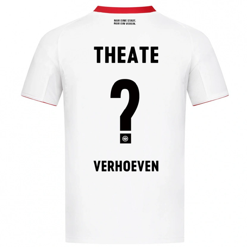 Danxen Męski Raphael Verhoeven #0 Biały Czerwony Wyjazdowa Koszulka 2025/26 Koszulki Klubowe