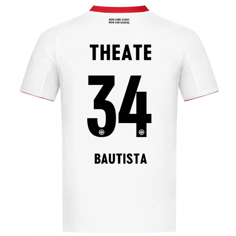 Danxen Męski Davis Bautista #34 Biały Czerwony Wyjazdowa Koszulka 2025/26 Koszulki Klubowe
