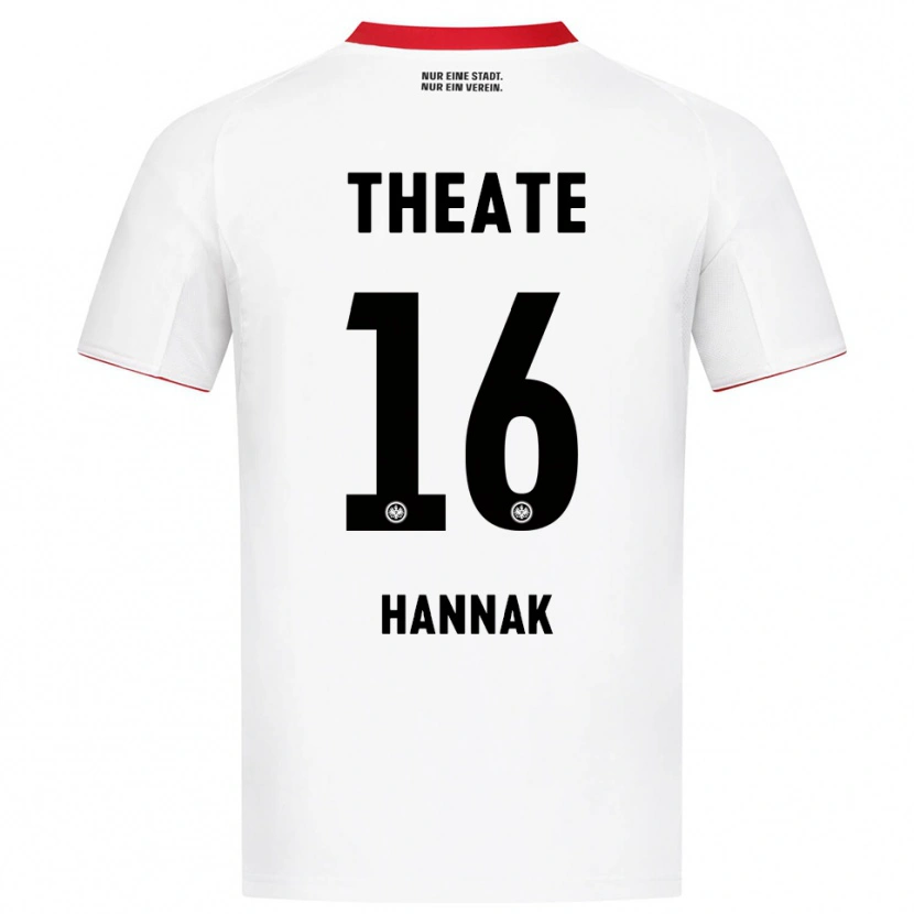 Danxen Męski Tim Hannak #16 Biały Czerwony Wyjazdowa Koszulka 2025/26 Koszulki Klubowe