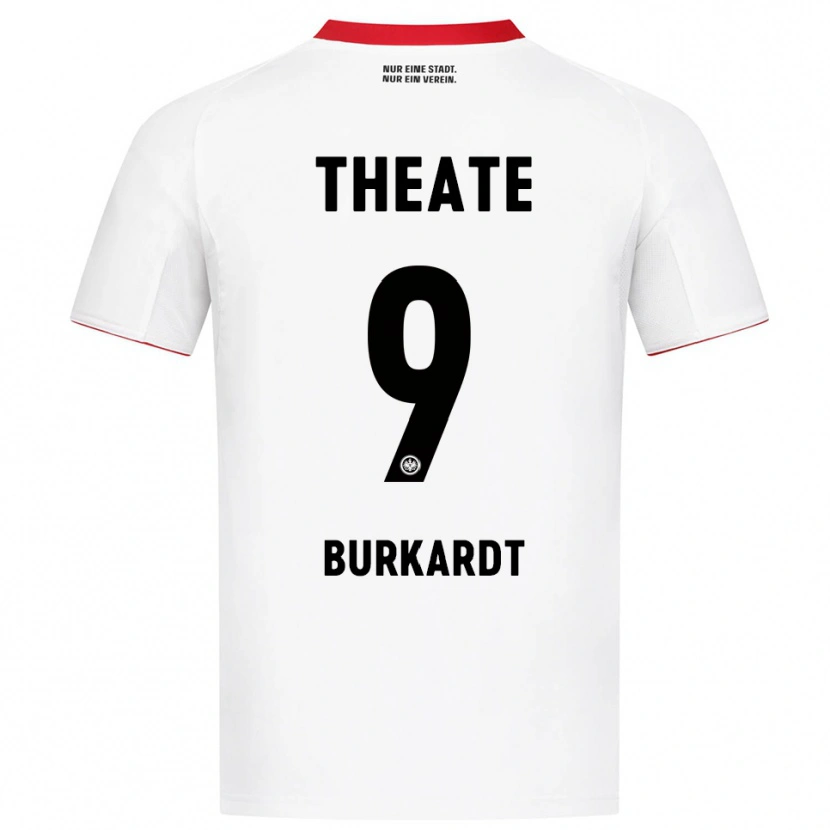 Danxen Męski Jonathan Burkardt #9 Biały Czerwony Wyjazdowa Koszulka 2025/26 Koszulki Klubowe