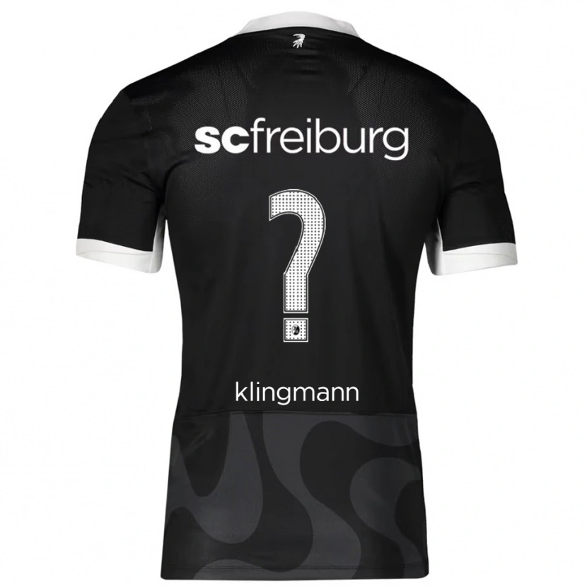 Danxen Męski Sebastian Klingmann #0 Czarny Biały Wyjazdowa Koszulka 2025/26 Koszulki Klubowe
