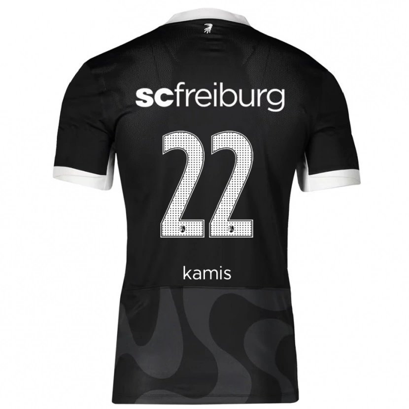 Danxen Męski Marcel Kamis #22 Czarny Biały Wyjazdowa Koszulka 2025/26 Koszulki Klubowe