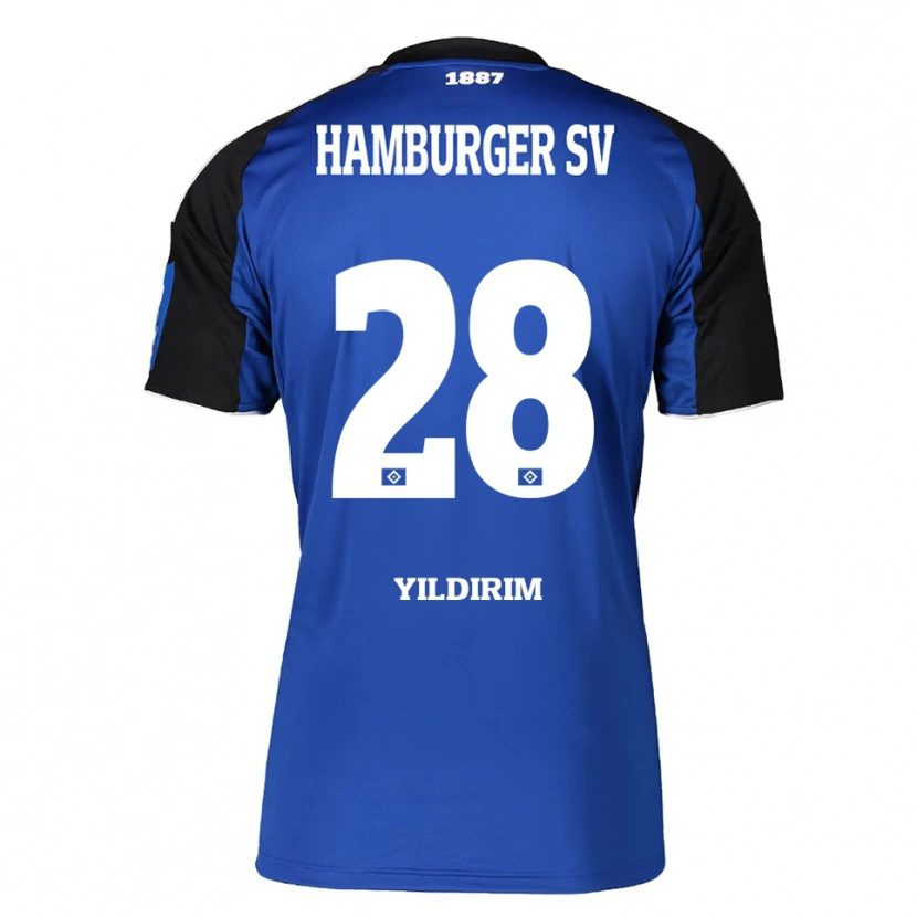 Danxen Męski Mehmet Yildirim #28 Niebieski Czarny Wyjazdowa Koszulka 2025/26 Koszulki Klubowe