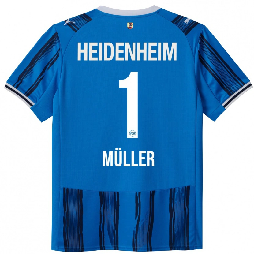 Danxen Męski Kevin Müller #1 Niebieski Granatowy Wyjazdowa Koszulka 2025/26 Koszulki Klubowe