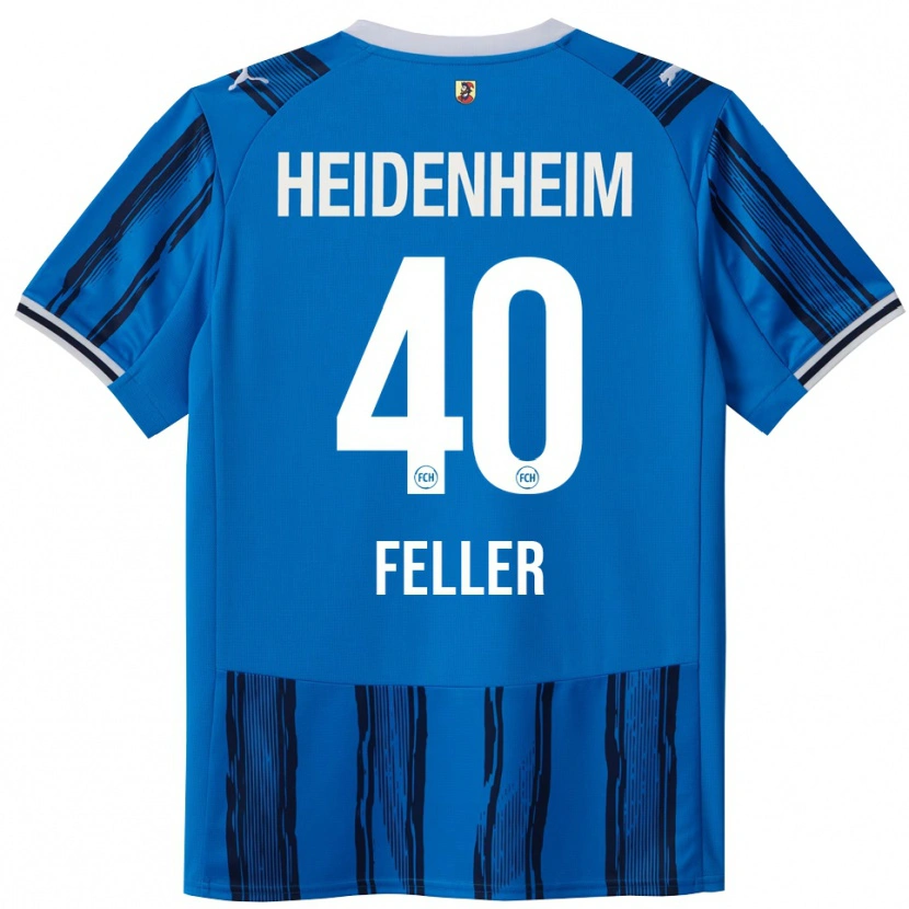 Danxen Męski Frank Feller #40 Niebieski Granatowy Wyjazdowa Koszulka 2025/26 Koszulki Klubowe