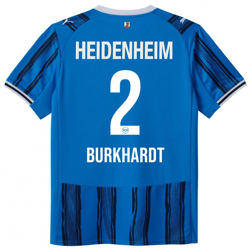Danxen Męski Hannes Burkhardt #2 Niebieski Granatowy Wyjazdowa Koszulka 2025/26 Koszulki Klubowe