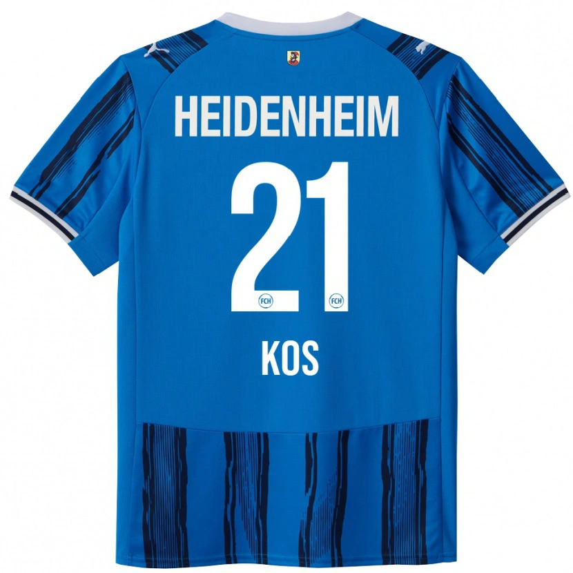 Danxen Męski Maximilian Kos #21 Niebieski Granatowy Wyjazdowa Koszulka 2025/26 Koszulki Klubowe