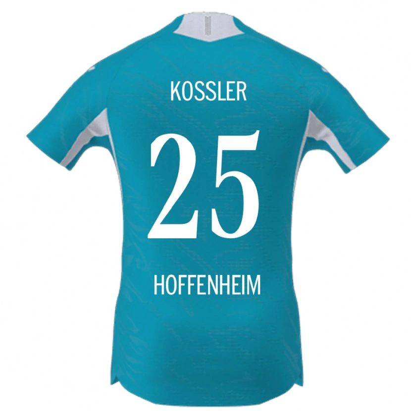 Danxen Męski Melissa Kössler #25 Błękitny Wyjazdowa Koszulka 2025/26 Koszulki Klubowe