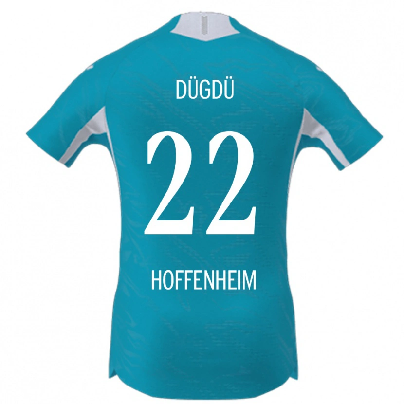 Danxen Męski Tamay Dügdü #22 Błękitny Wyjazdowa Koszulka 2025/26 Koszulki Klubowe