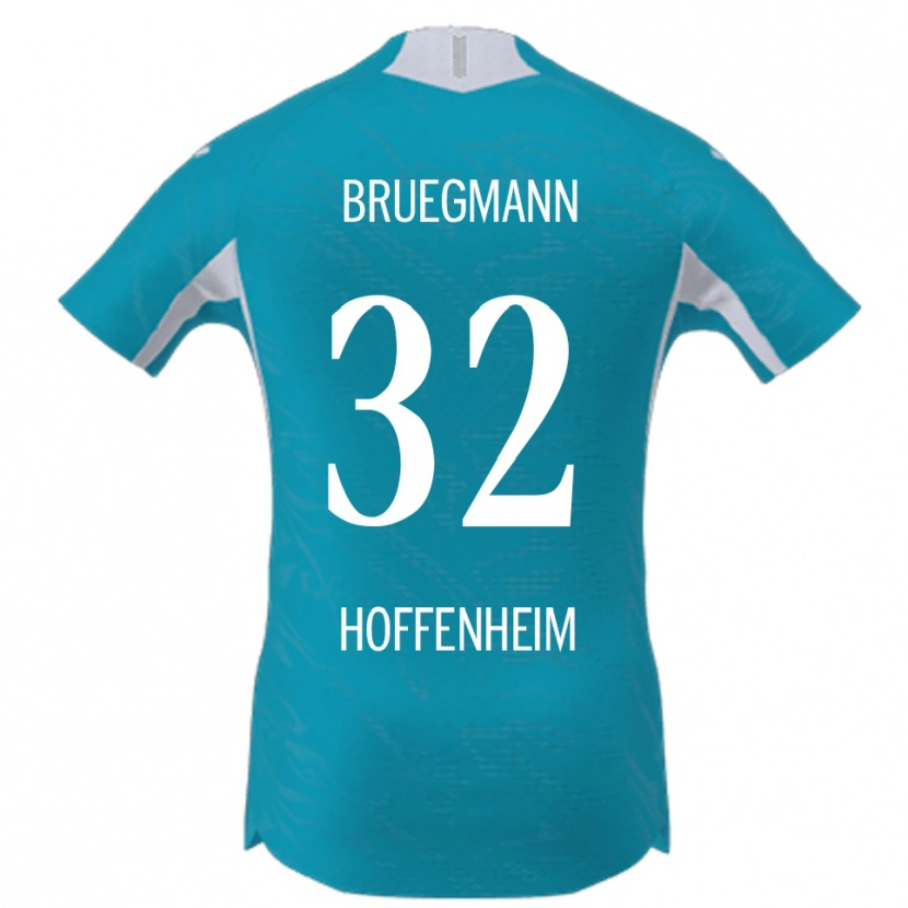 Danxen Męski Lukas Bruegmann #32 Błękitny Wyjazdowa Koszulka 2025/26 Koszulki Klubowe