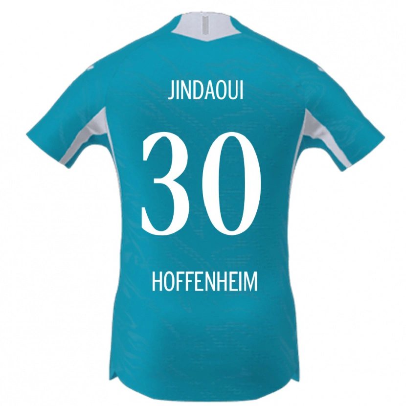 Danxen Męski Nader Jindaoui #30 Błękitny Wyjazdowa Koszulka 2025/26 Koszulki Klubowe