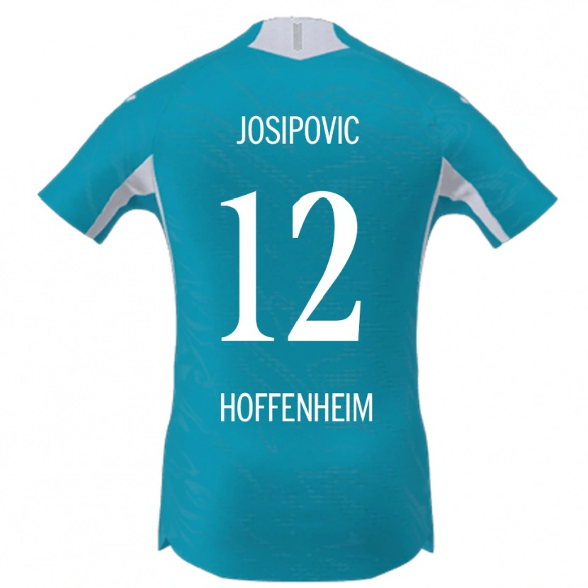 Danxen Męski Mihael Josipovic #12 Błękitny Wyjazdowa Koszulka 2025/26 Koszulki Klubowe