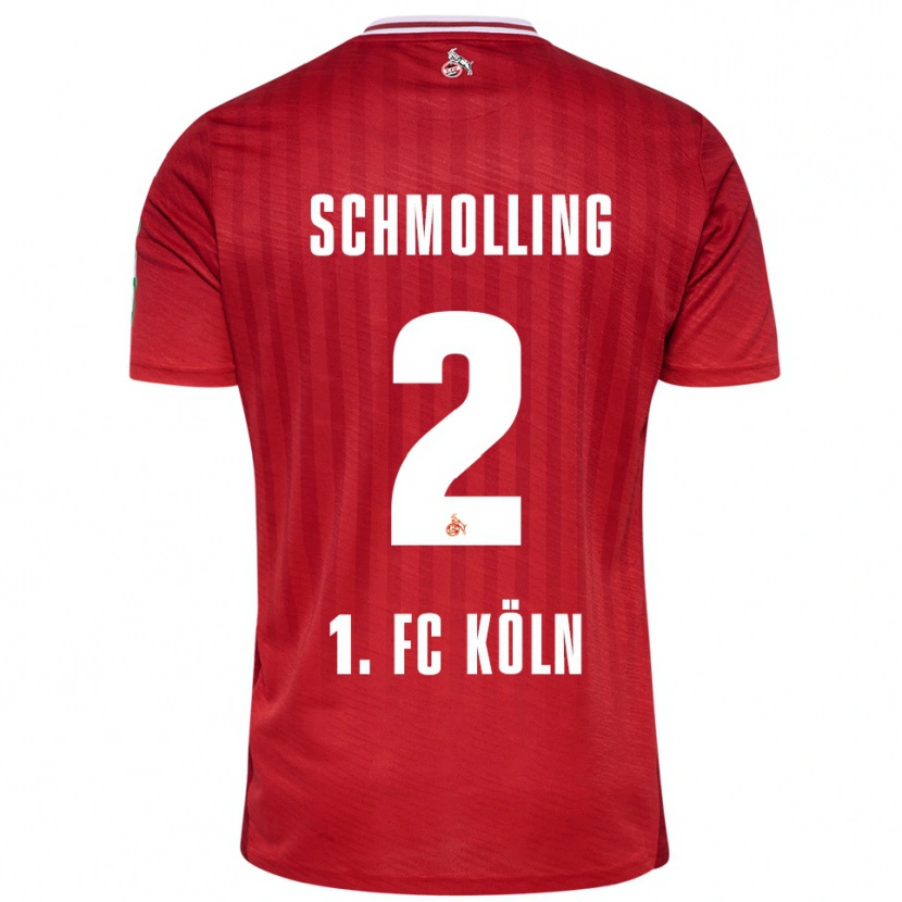 Danxen Męski Viktor Schmolling #2 Czerwony Biały Wyjazdowa Koszulka 2025/26 Koszulki Klubowe