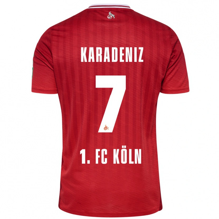 Danxen Męski Thierry Karadeniz #7 Czerwony Biały Wyjazdowa Koszulka 2025/26 Koszulki Klubowe