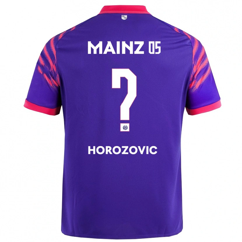Danxen Męski Sean Horozovic #0 Granatowy Różowy Wyjazdowa Koszulka 2025/26 Koszulki Klubowe