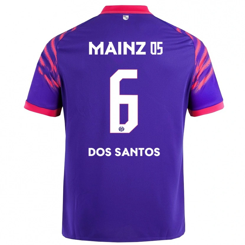 Danxen Męski Alexandre Tavares Dos Santos #6 Granatowy Różowy Wyjazdowa Koszulka 2025/26 Koszulki Klubowe