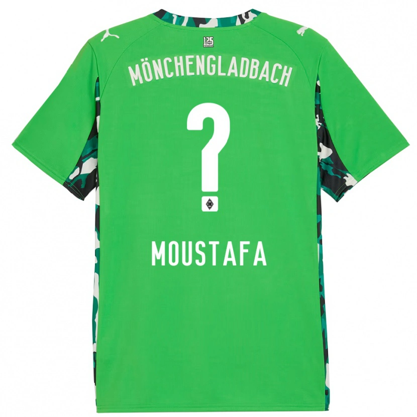 Danxen Męski Seif Ashraf Moustafa #0 Zielony Czarny Wyjazdowa Koszulka 2025/26 Koszulki Klubowe