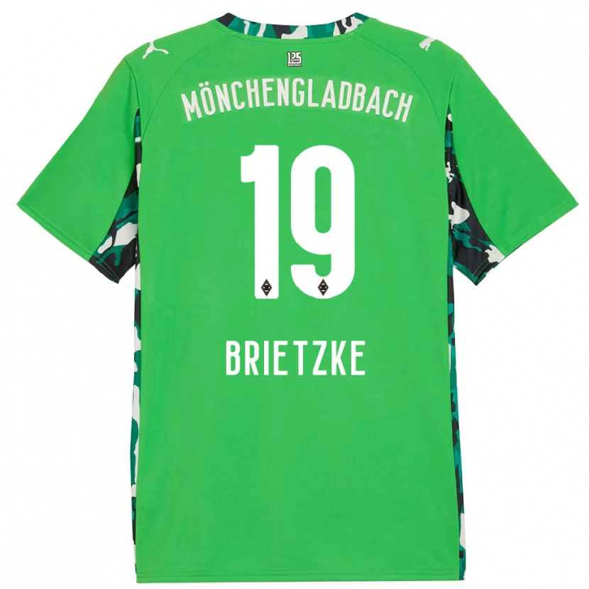 Danxen Męski Yvonne Brietzke #19 Zielony Czarny Wyjazdowa Koszulka 2025/26 Koszulki Klubowe