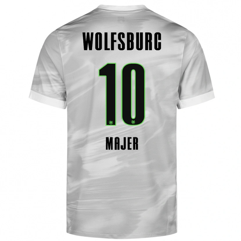 Danxen Męski Lovro Majer #10 Szary Biały Wyjazdowa Koszulka 2025/26 Koszulki Klubowe